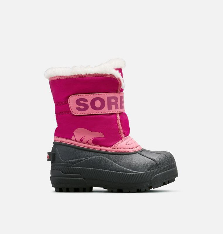 Sorel Çocuk Childrens Commander™ - Kar Botu Pembe/Siyah - 532-GVSRCA